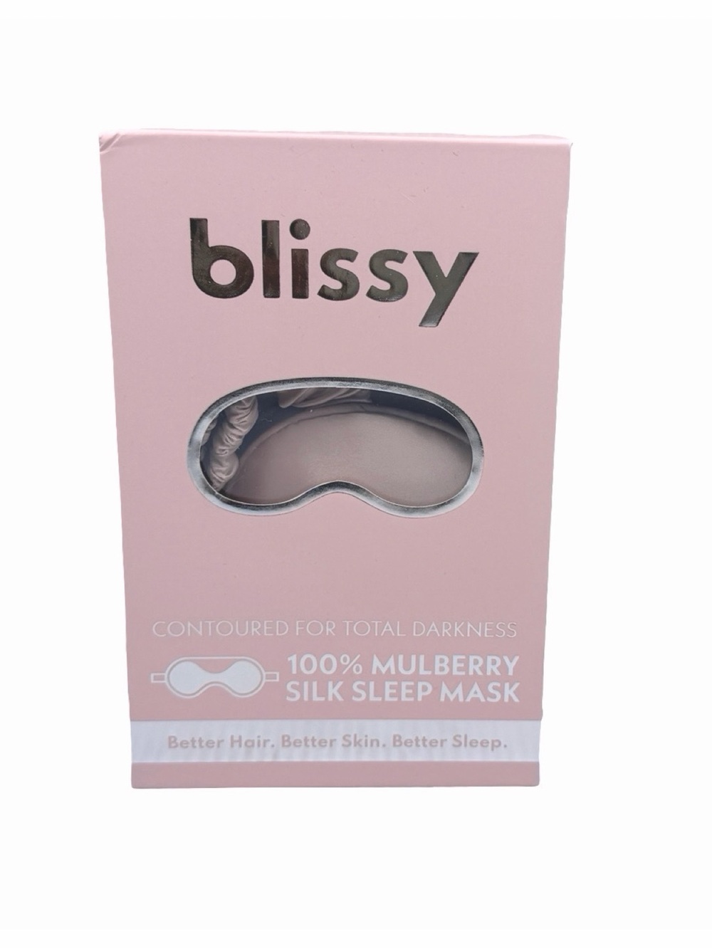 blissy 100% Mulberry Silk Sleep Mask - Pink